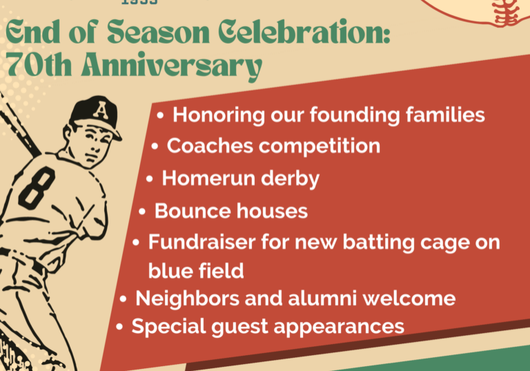 Arden Little League End of Season Celebration 70th Anniversary OG
